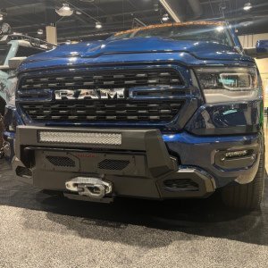 Front and center, literally! The RAM 1500 rocking the Armour III Heavy Duty Winch Bumper – tough looks, tougher performance.