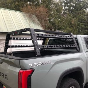 Pack more, explore more – the OVERLAND Bed Rack on the Tundra makes it possible!