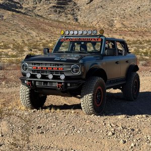 A Bronco built for the wild, styled by Black Horse Off Road. 🏜️✨ #DesertDominance