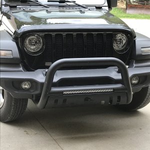 Beacon Bull Bar with Light Bar for 18-22 Jeep Wrangler JL and Gladiator JT