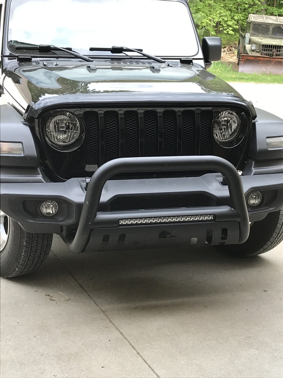 Beacon Bull Bar with Light Bar for 18-22 Jeep Wrangler JL and Gladiator JT